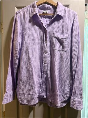 J. Crew L/S Waffle Button Down